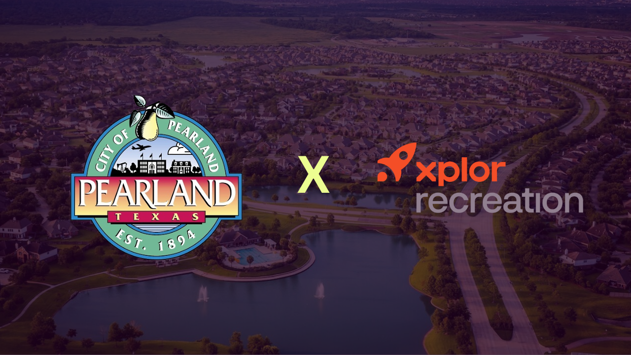 City of Pearland Texas recreation software case study with Xplor Recreation header image