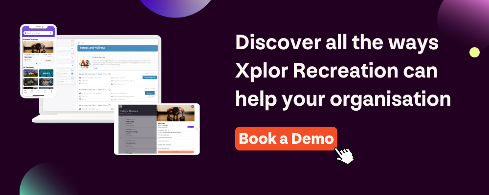 Xplor Recreation case study book a demo graphic Australia and New Zealand